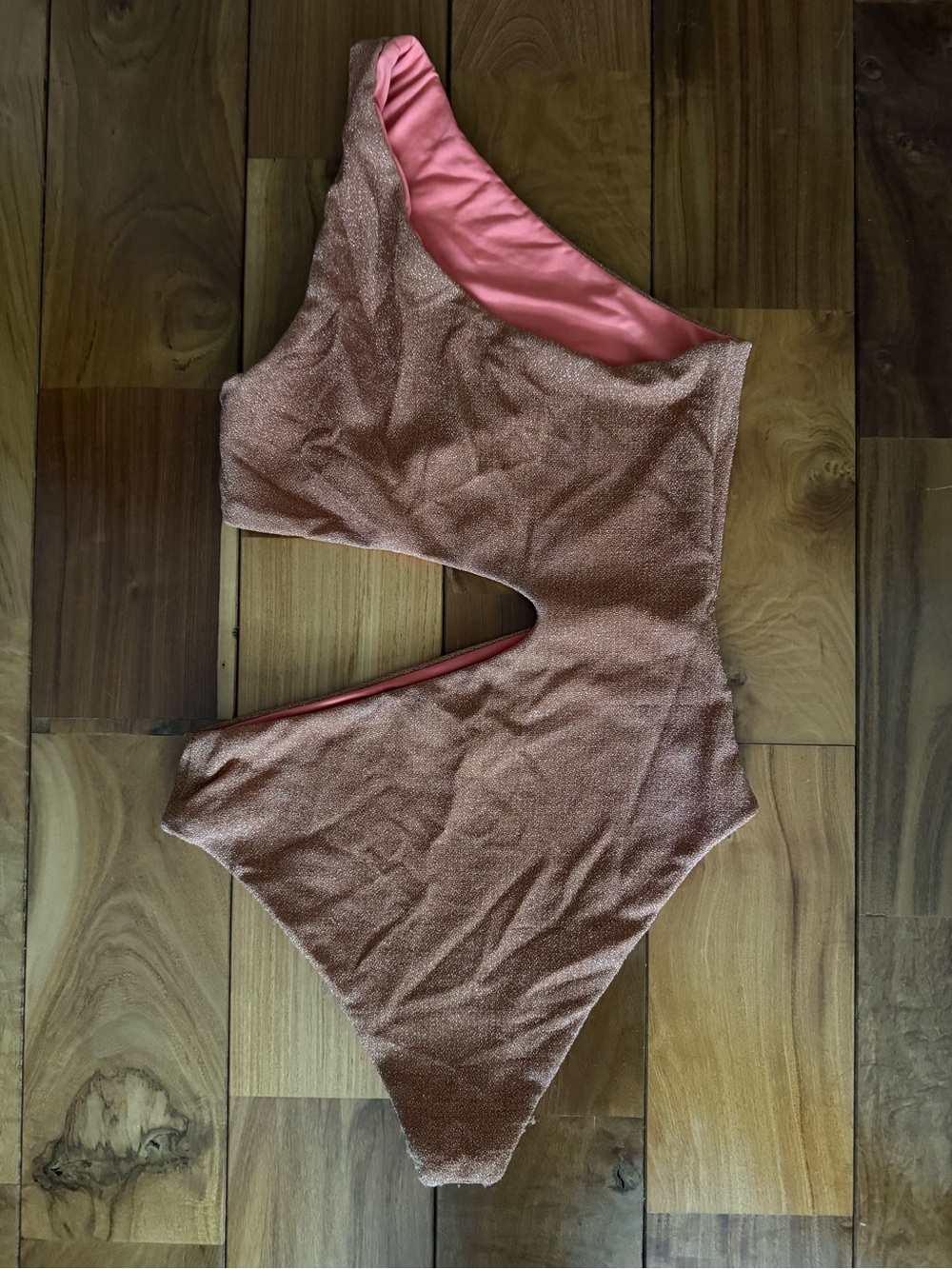 Beach Riot Copper One-Shoulder Cutout Swimsuit - Picture 4 of 4